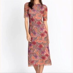 Johnny Was Haley Paisley Midi Dress